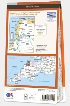 Explorer Map 139 Bideford, Ilfracombe and Barnstaple