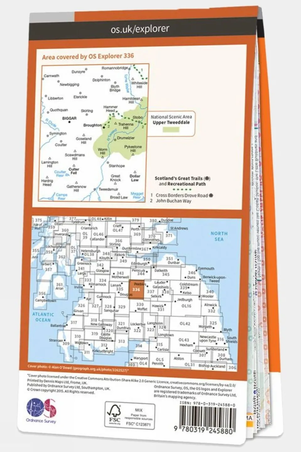 Explorer Map 336 Biggar and Broughton