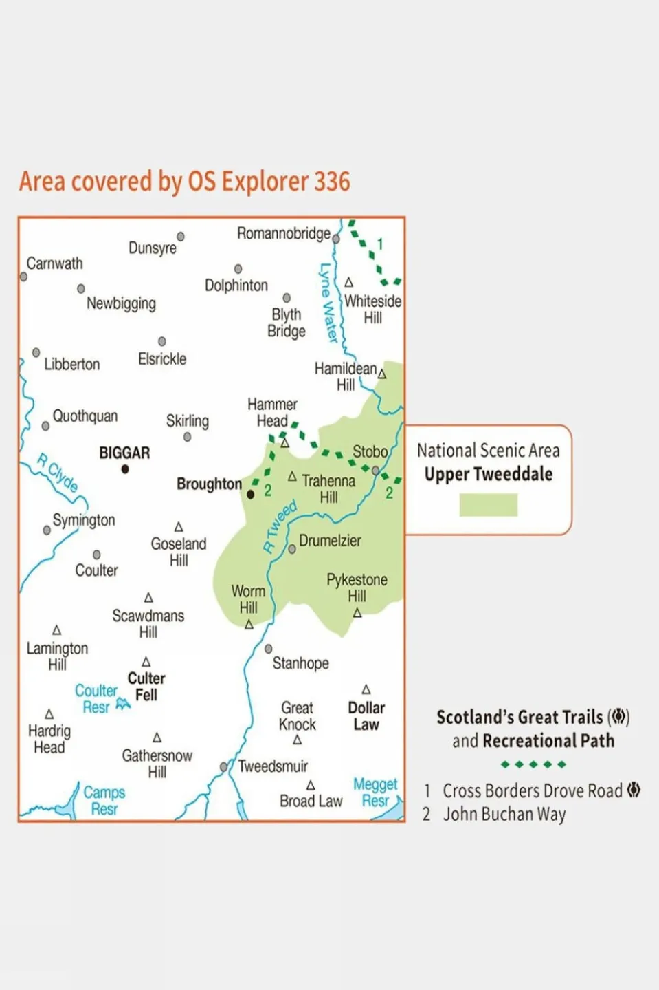 Explorer Map 336 Biggar and Broughton