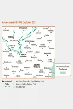 Explorer Map 305 Bishop Auckland