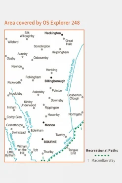 Explorer Map 248 Bourne and Heckington