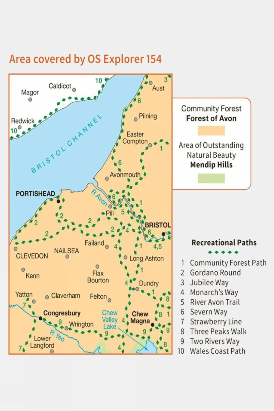 Explorer Map 154 Bristol West and Portishead
