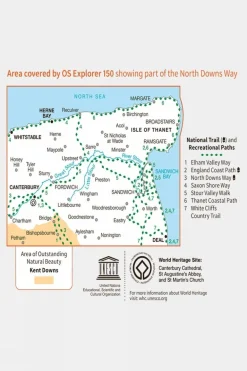 Explorer Map 150 Canterbury and the Isle of Thanet