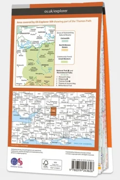 Explorer Map 169 Cirencester and Swindon