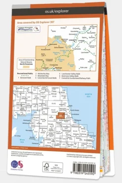 Explorer Map 307 Consett and Derwent Reservoir