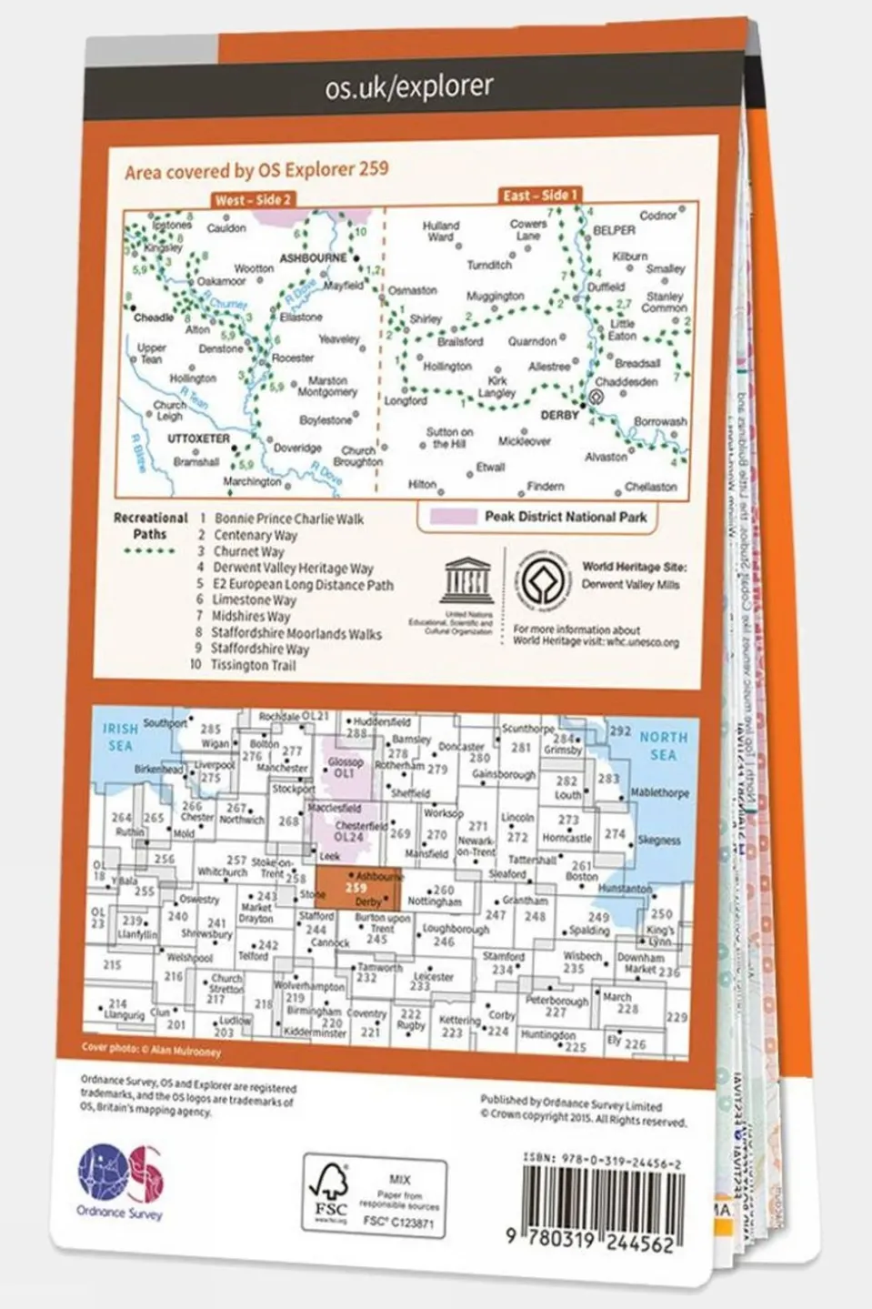 Explorer Map 259 Derby