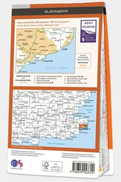 Explorer Map 138 Dover, Folkestone and Hythe