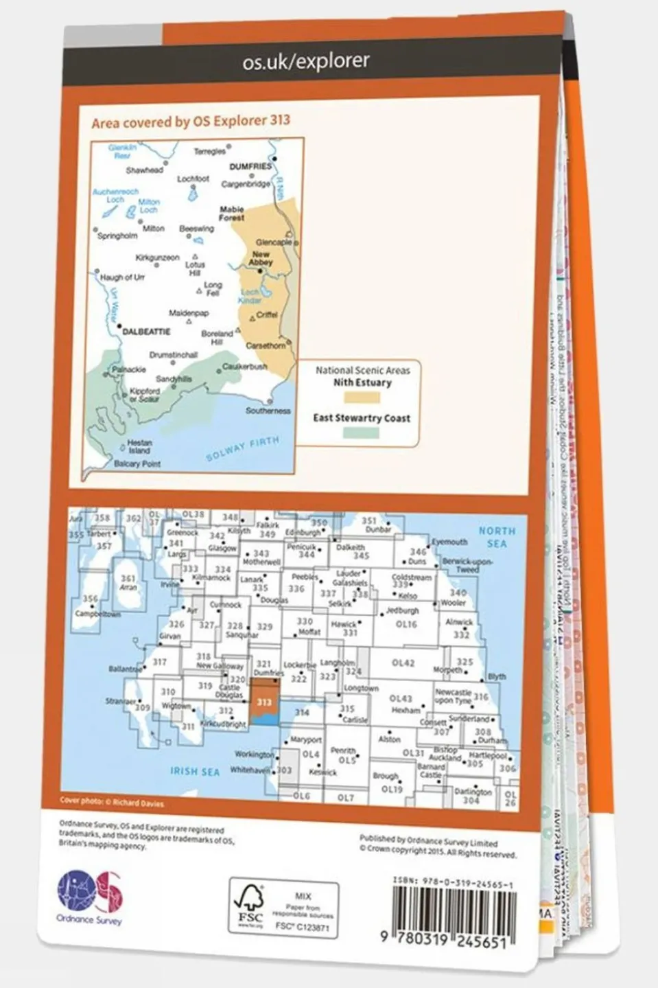 Explorer Map 313 Dumfries and Dalbeattie