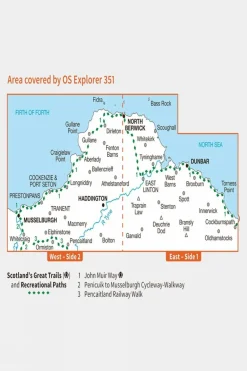 Explorer Map 351 Dunbar and North Berwick