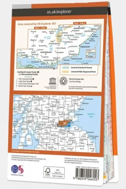 Explorer Map 367 Dunfermline, Kirkcaldy and Glenrothes South