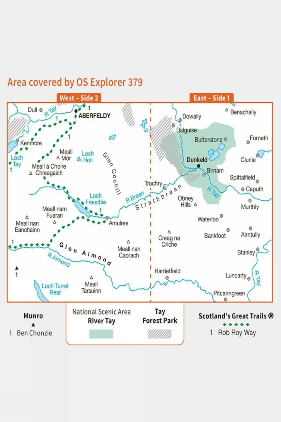 Explorer Map 379 Dunkeld, Aberfeldy and Glen Almond