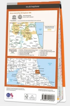 Explorer Map 308 Durham and Sunderland