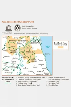 Explorer Map 308 Durham and Sunderland
