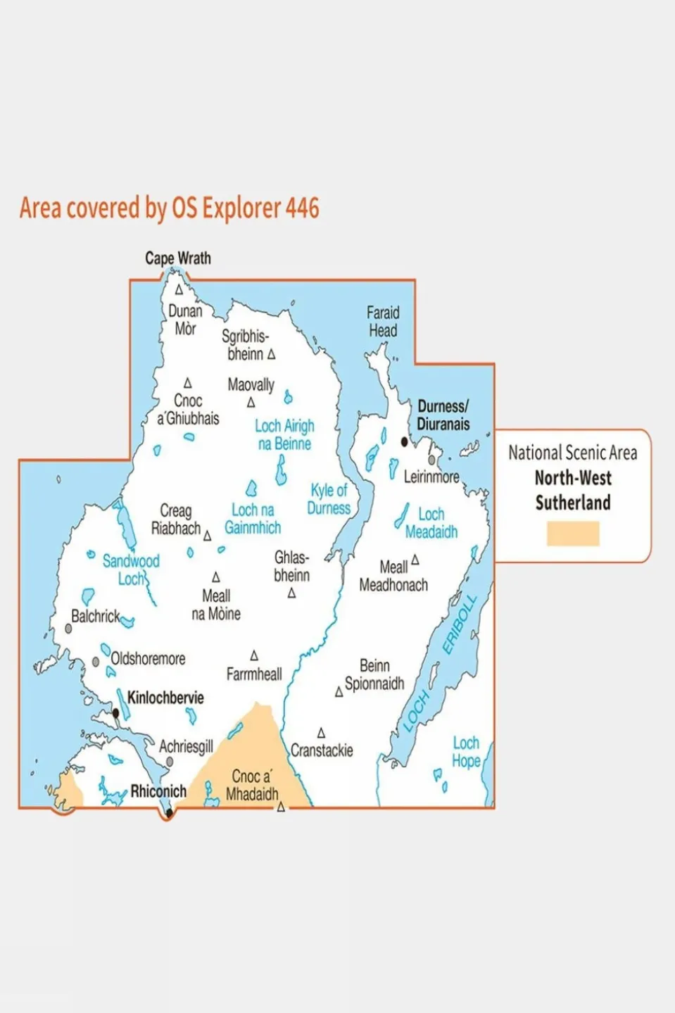 Explorer Map 446 Durness and Cape Wrath