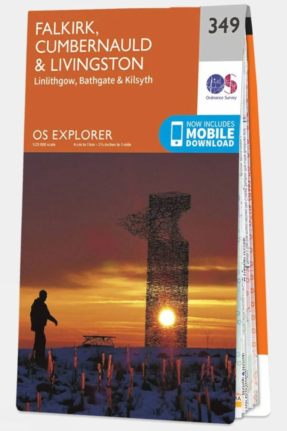 Explorer Map 349 Falkirk, Cumbernauld and Livingston