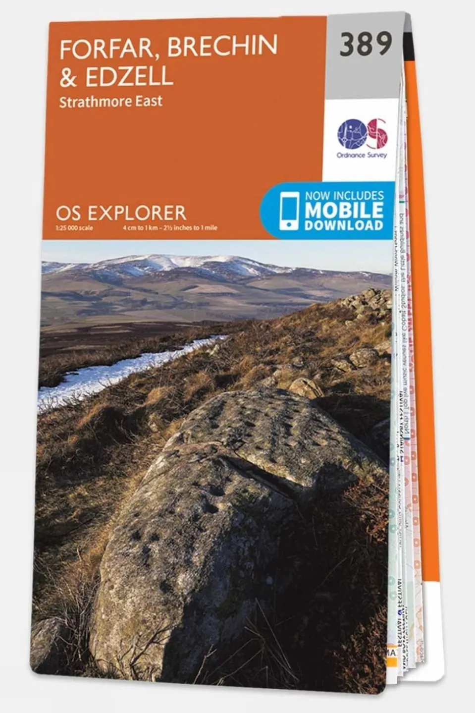 Explorer Map 389 Forfar, Brechin and Edzell