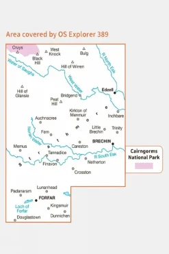 Explorer Map 389 Forfar, Brechin and Edzell