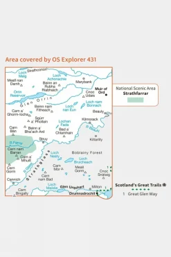 Explorer Map 431 Glen Urquhart and Strathglass