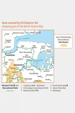 Explorer Map 163 Gravesend and Rochester