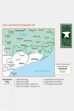 Explorer Map 124 Hastings and Bexhill
