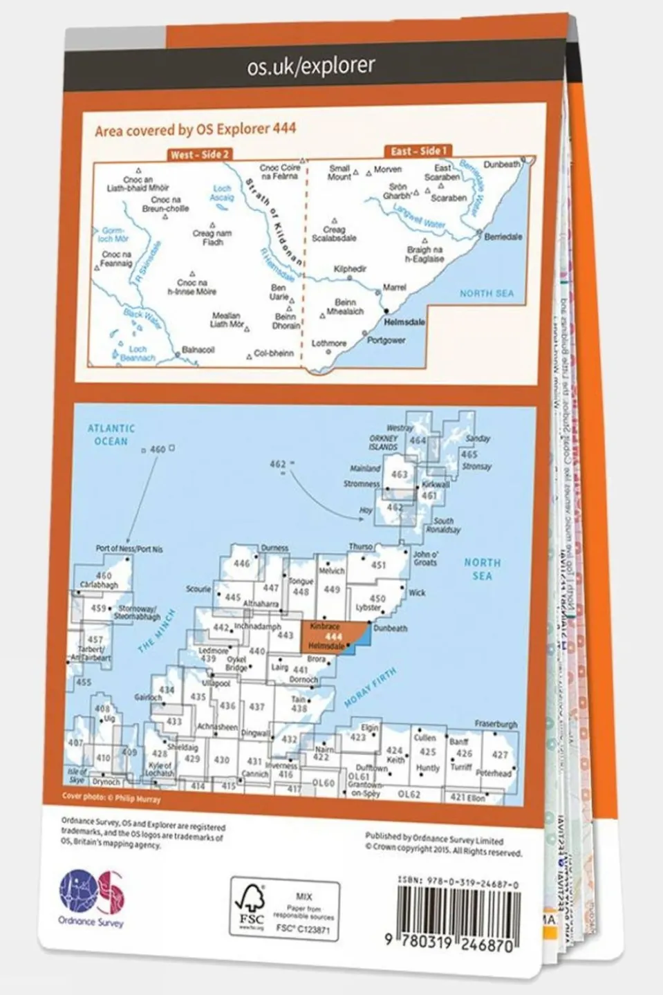 Explorer Map 444 Helmsdale and Strath of Kildonan