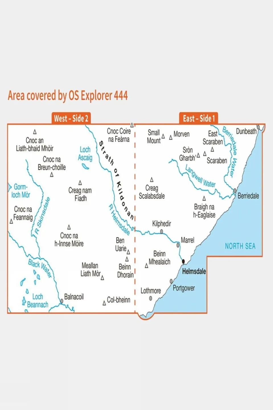 Explorer Map 444 Helmsdale and Strath of Kildonan