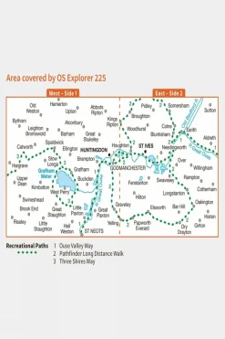 Explorer Map 225 Huntingdon and St Ives