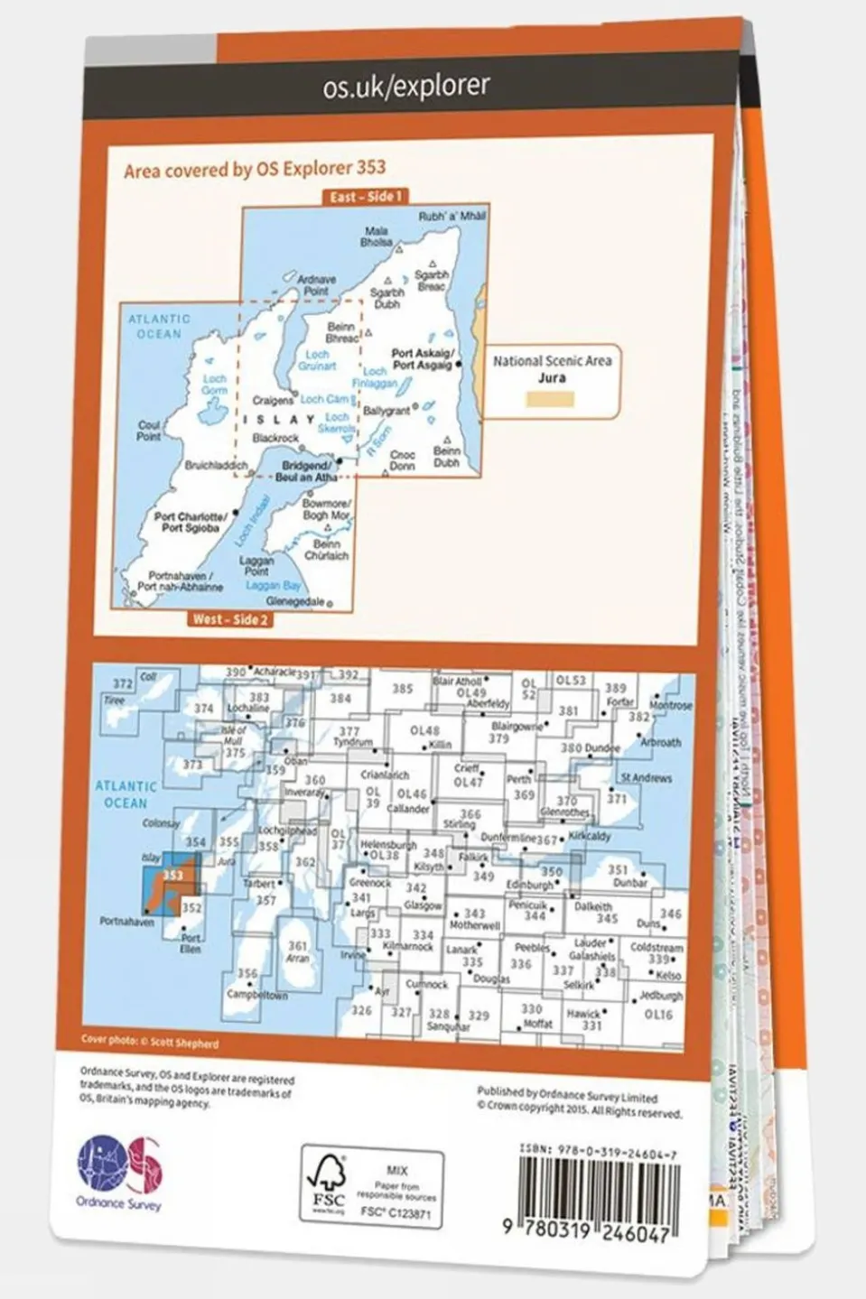 Explorer Map 353 Islay North