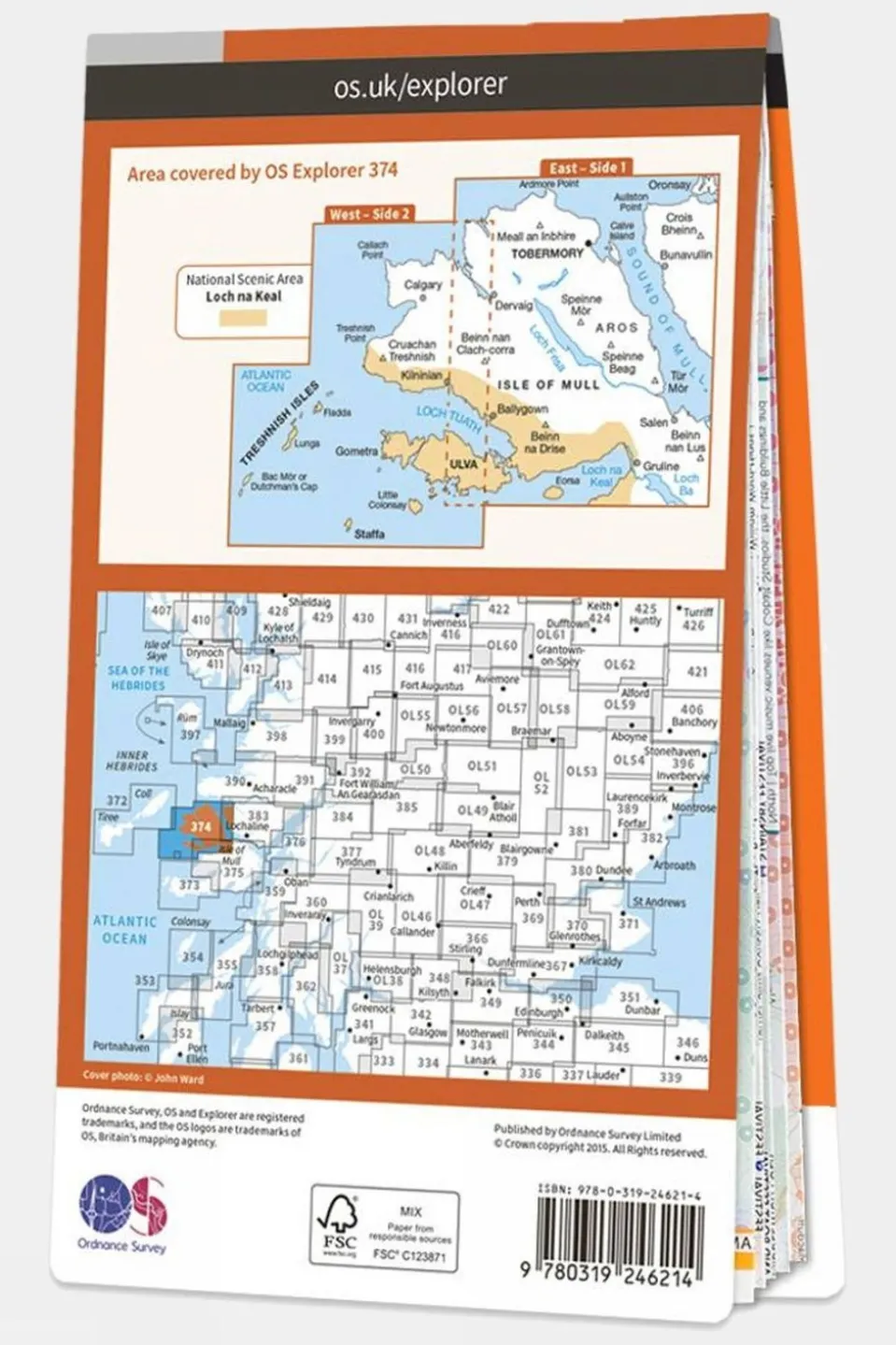 Explorer Map 374 Isle of Mull North and Tobermory