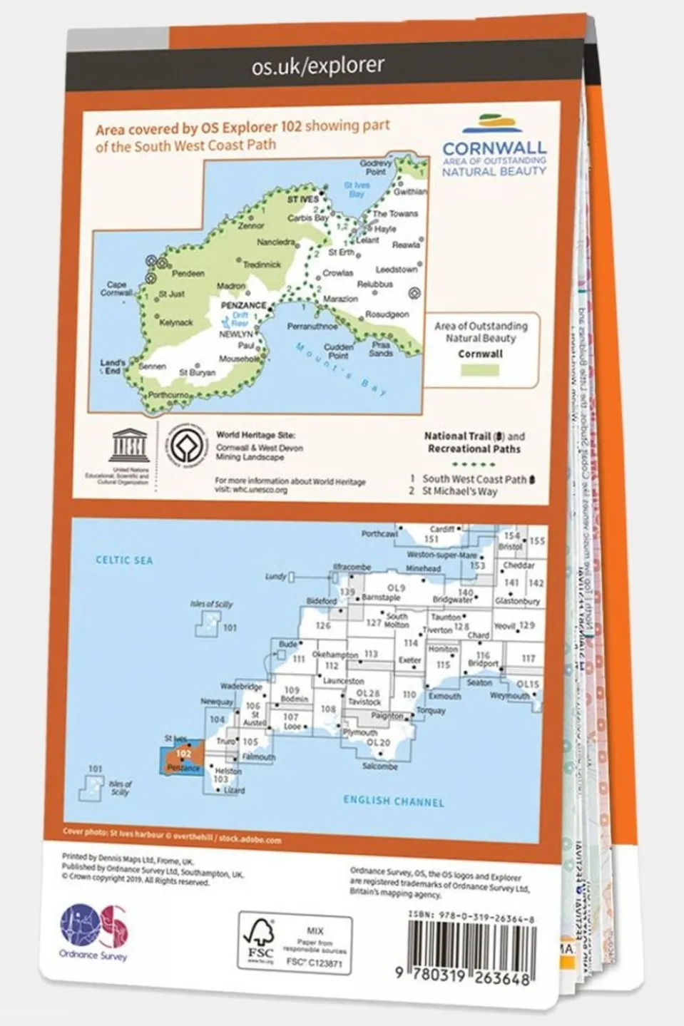 Explorer Map 102 Land's End
