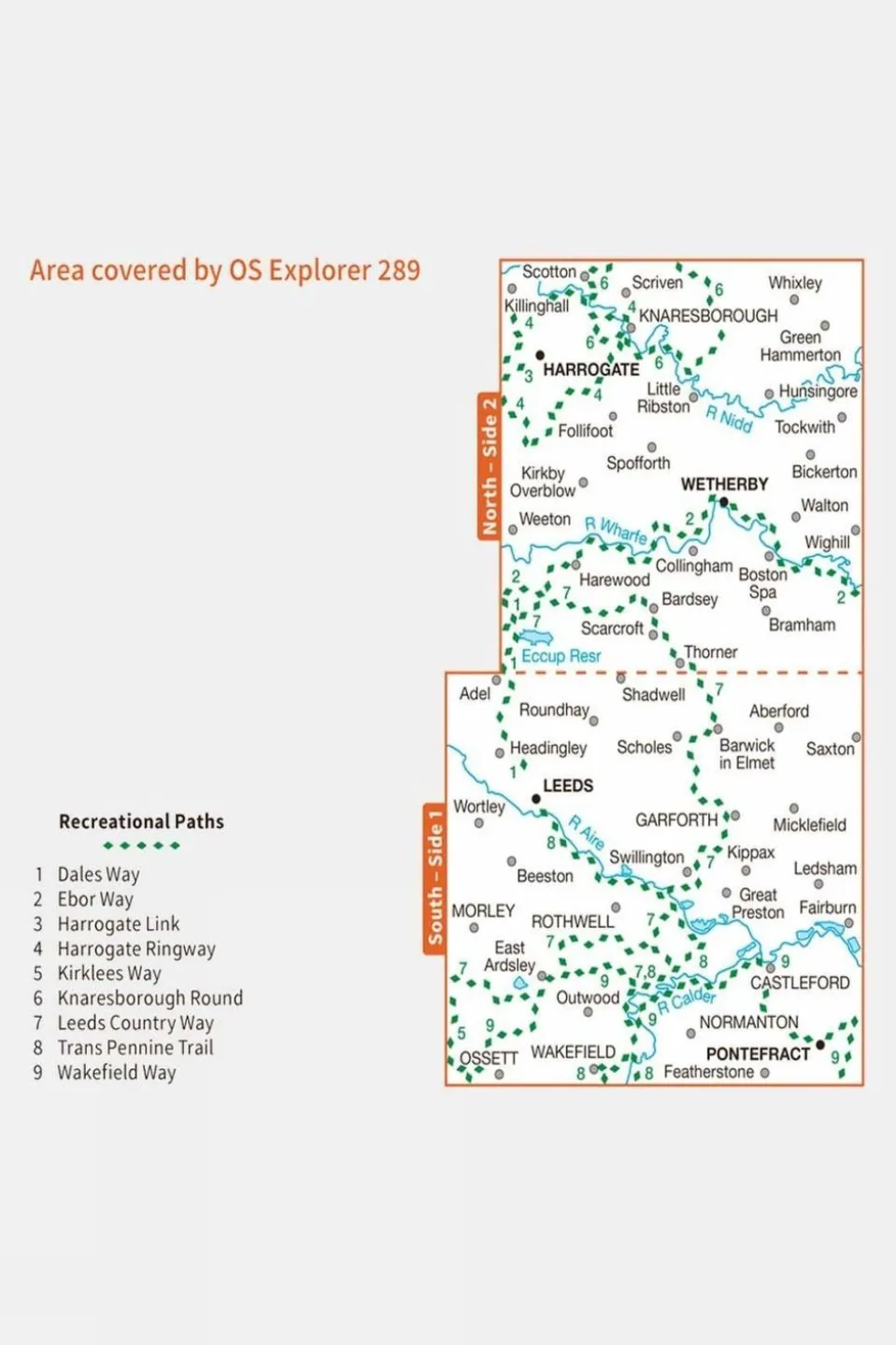 Explorer Map 289 Leeds