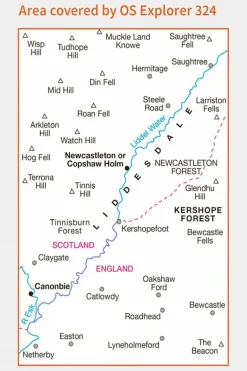 Explorer Map 324 Liddesdale and Kershope Forest