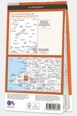 Explorer Map 186 Llandeilo and Brechfa Forest