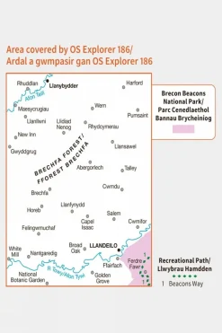 Explorer Map 186 Llandeilo and Brechfa Forest