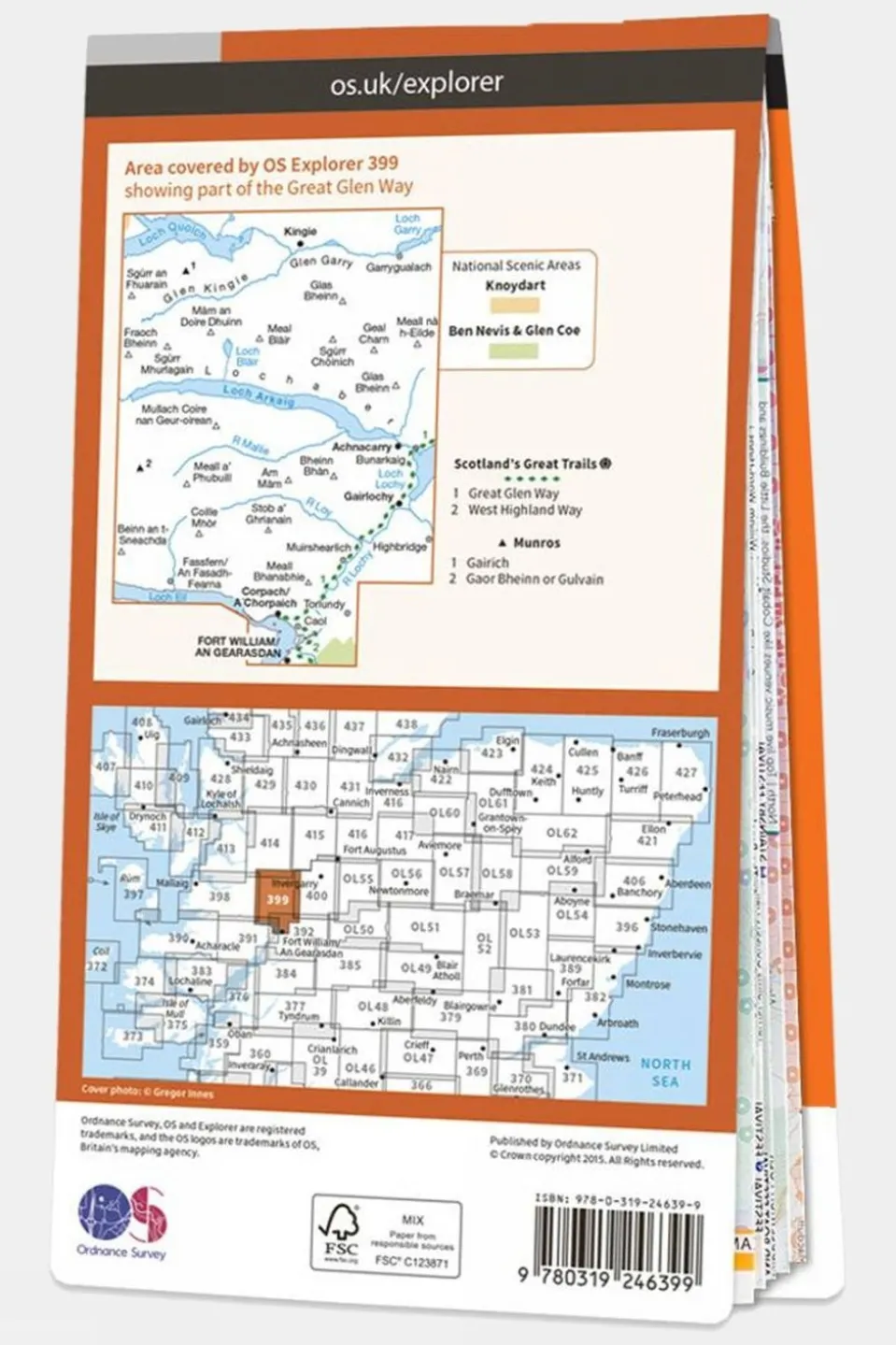 Explorer Map 399 Loch Arkaig