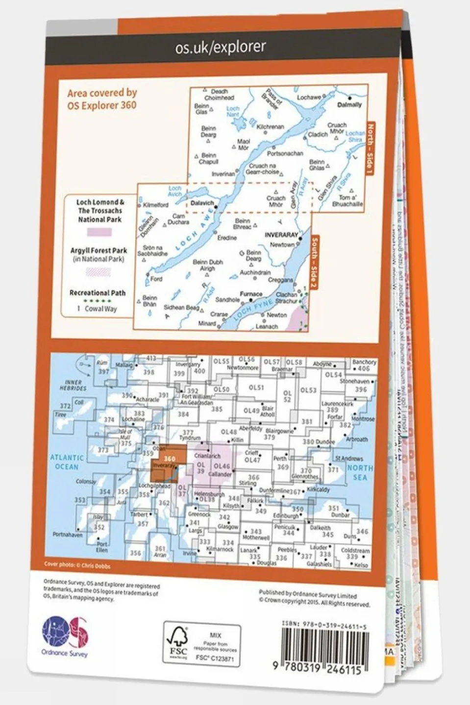 Explorer Map 360 Loch Awe and Inveraray