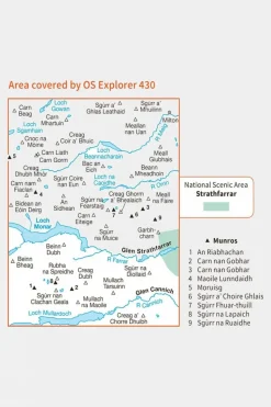 Explorer Map 430 Loch Monar, Glen Cannich and Glen Strathfarrar