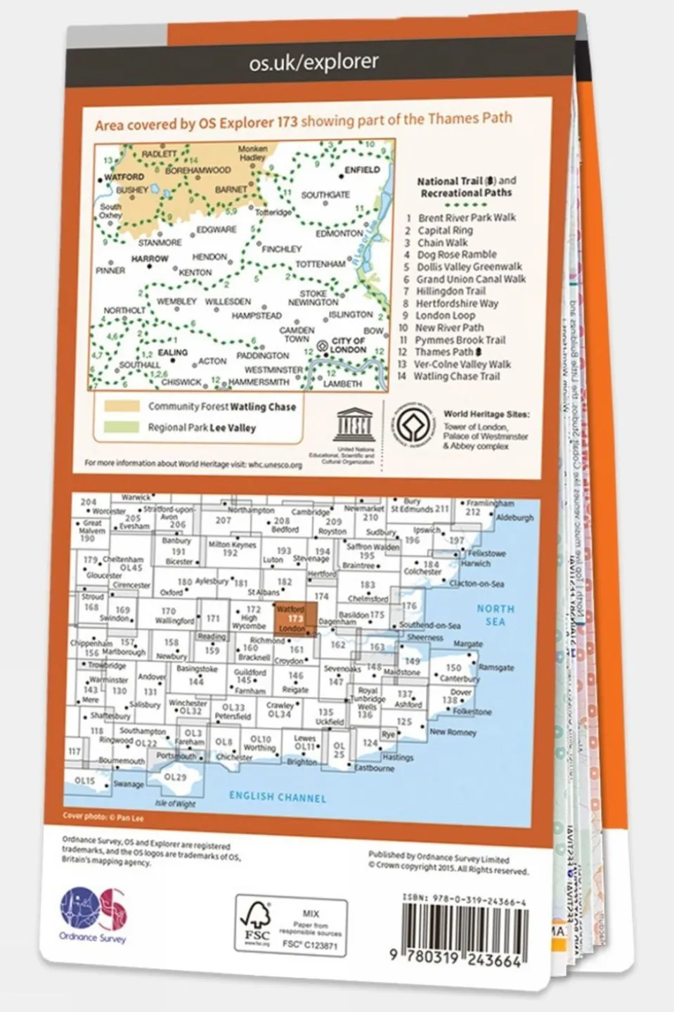 Explorer Map 173 London North