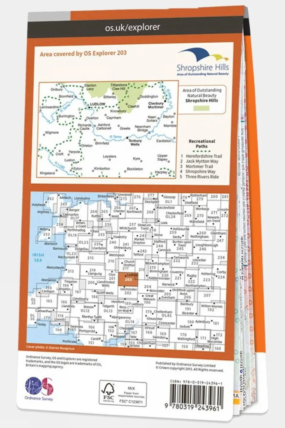 Explorer Map 203 Ludlow