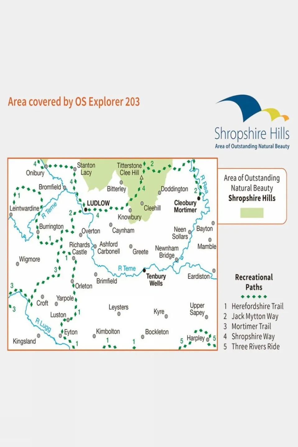 Explorer Map 203 Ludlow