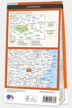 Explorer Map 193 Luton and Stevenage