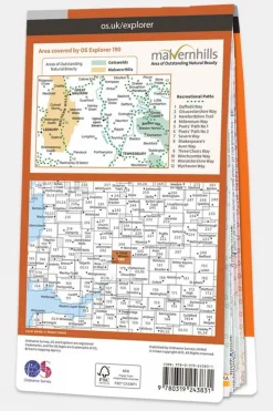 Explorer Map 190 Malvern Hills and Bredon Hill
