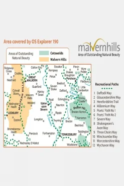 Explorer Map 190 Malvern Hills and Bredon Hill