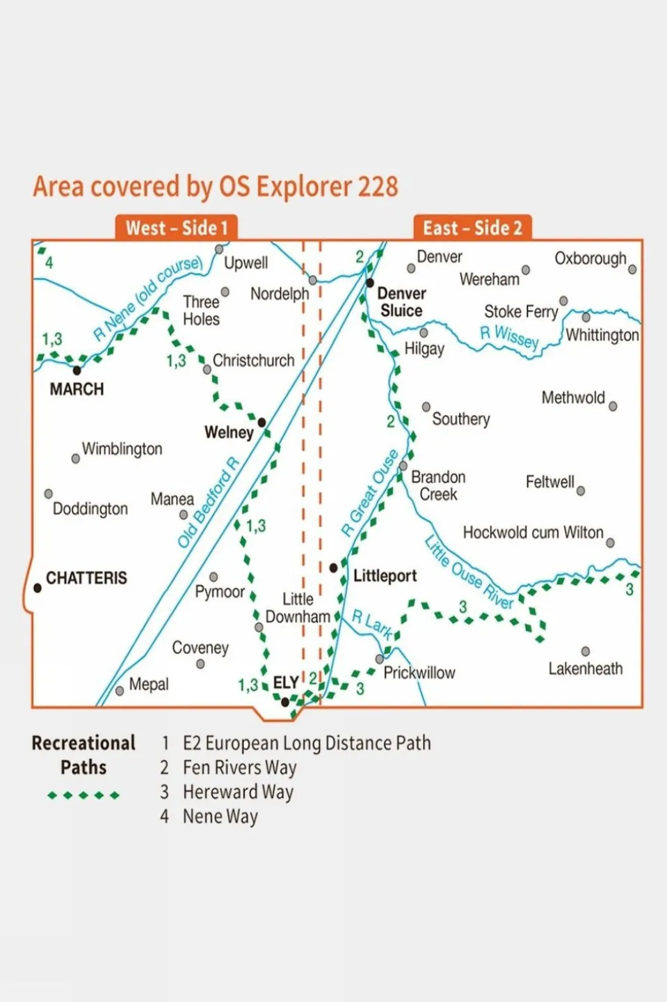 Explorer Map 228 March and Ely