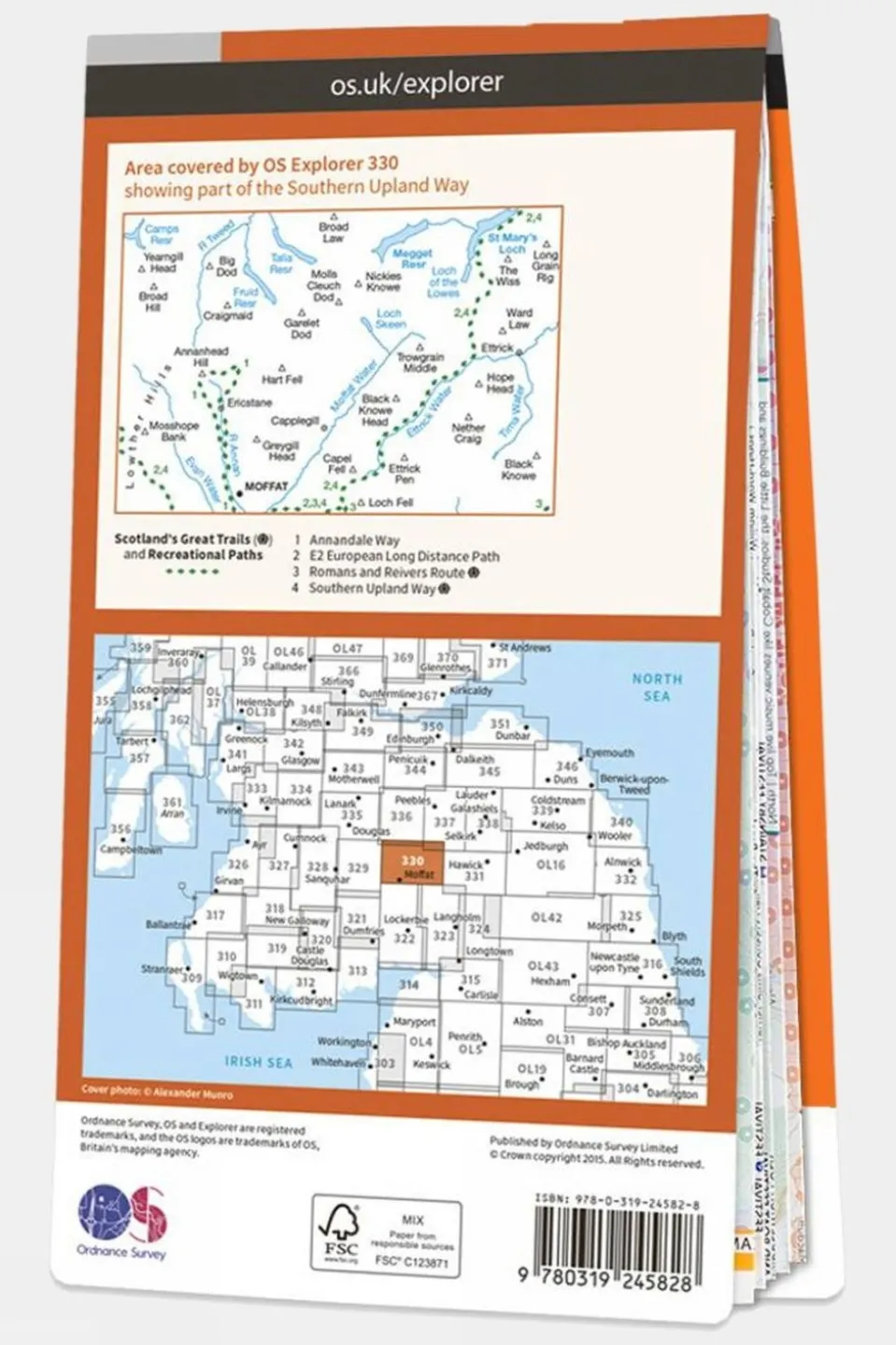 Explorer Map 330 Moffat and St Mary's Loch