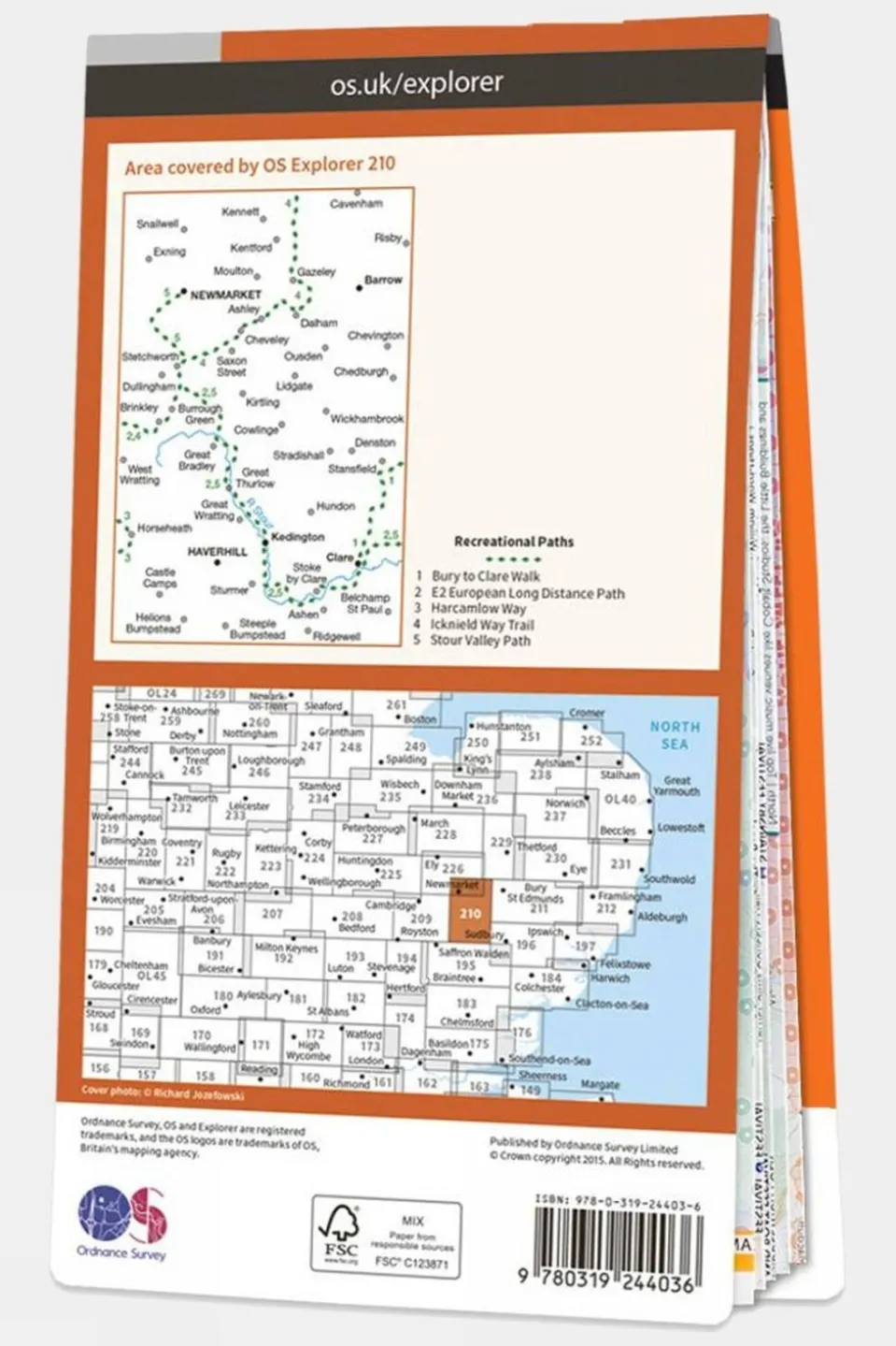 Explorer Map 210 Newmarket and Haverhill