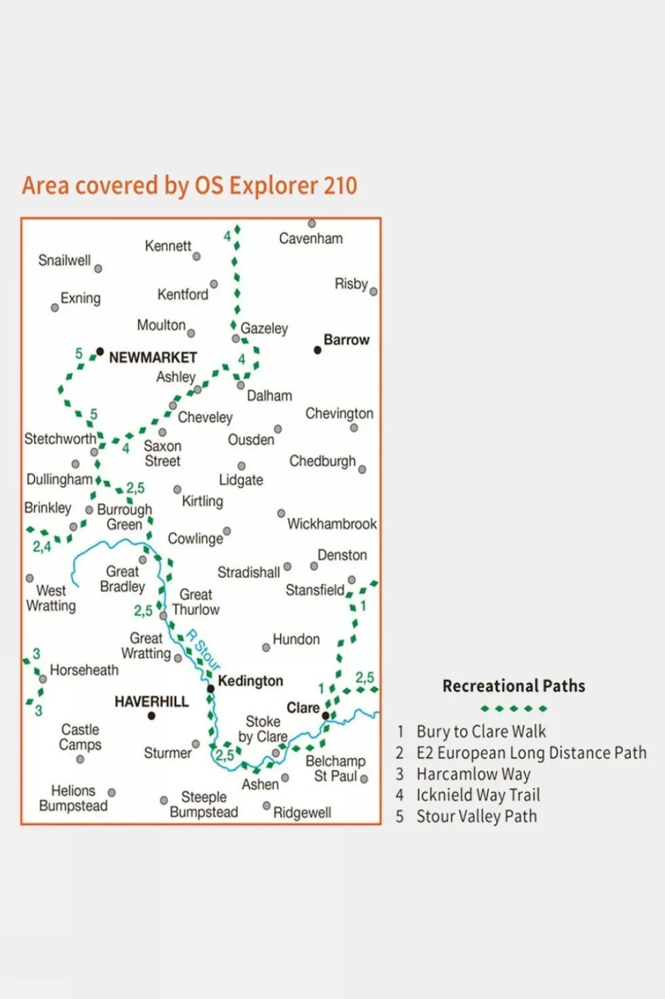Explorer Map 210 Newmarket and Haverhill