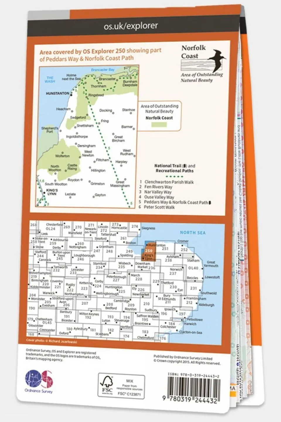 Explorer Map 250 Norfolk Coast West