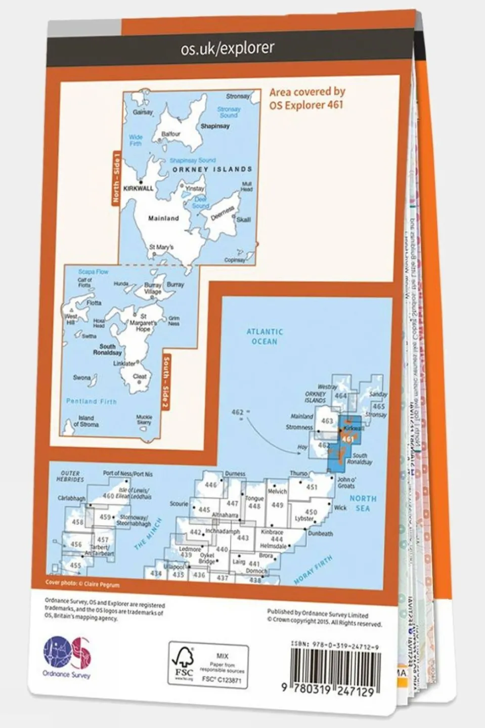 Explorer Map 461 Orkney - East Mainland