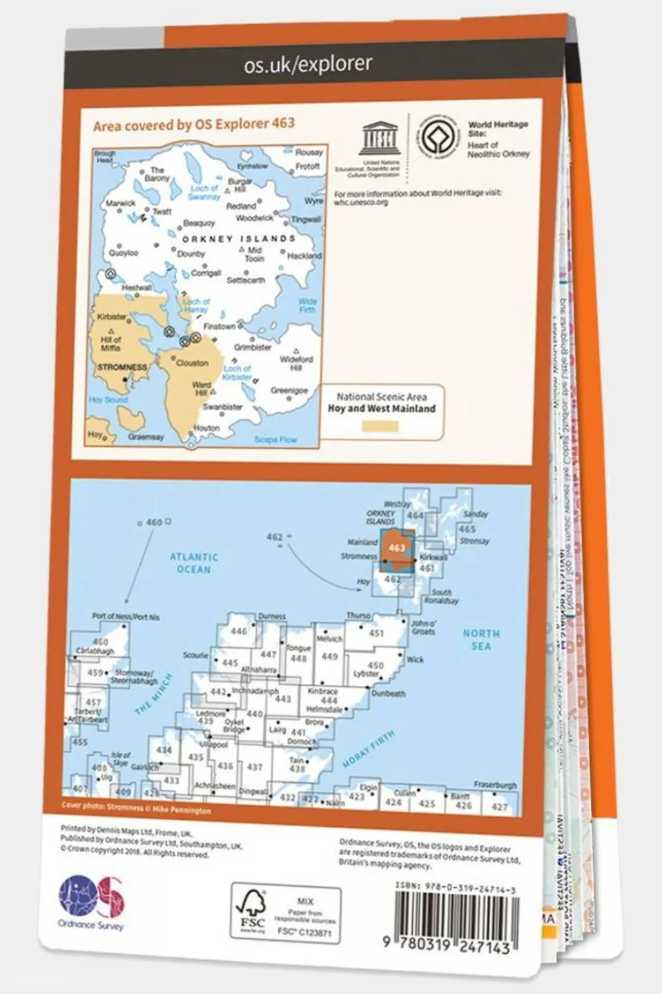 Explorer Map 463 Orkney - West Mainland